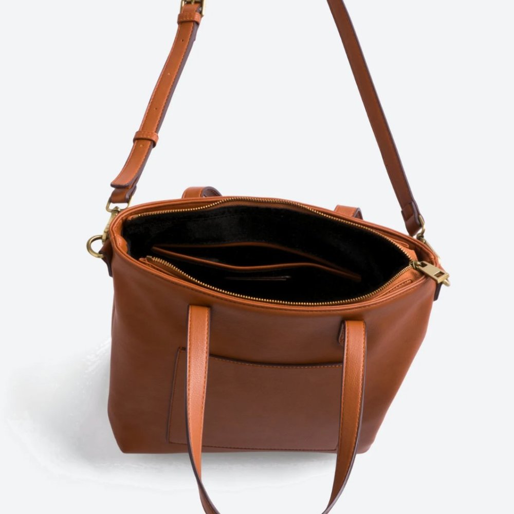 Street Level | Tan Tote Bag - Picture 2 of 13
